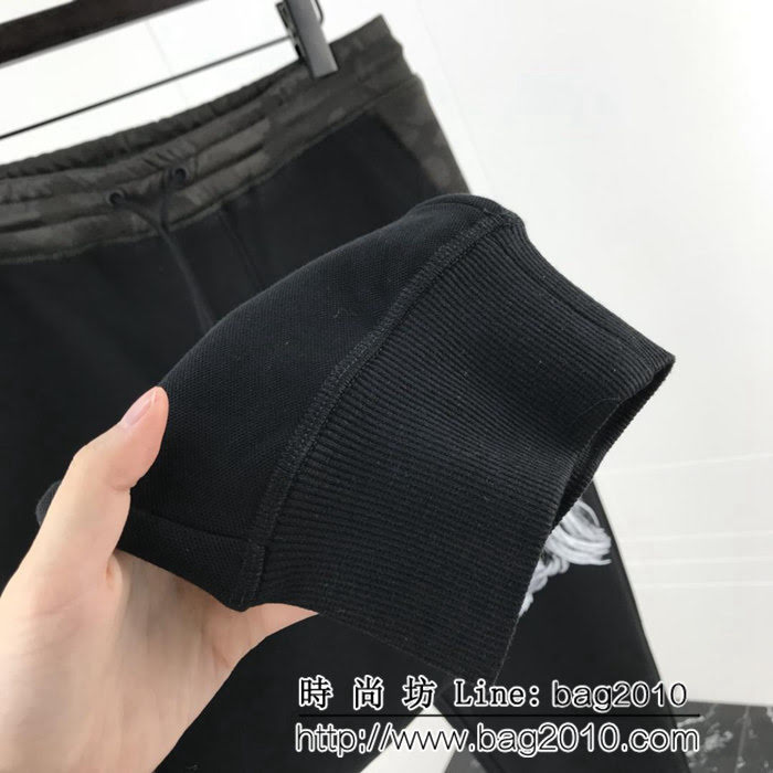 Y-3山本耀司 2018年秋冬季新款 褲腿品牌全新圖案骷髏印花 加絨男款休閒褲 ydi1755